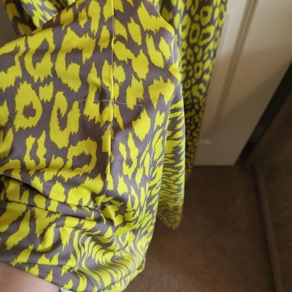 New Directions Lime Green and Gray Maxi Dress - Picture 8 of 8